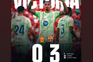 开云在线-特狮庆祝巴萨赢球：球队干得漂亮！很棒的西甲开局